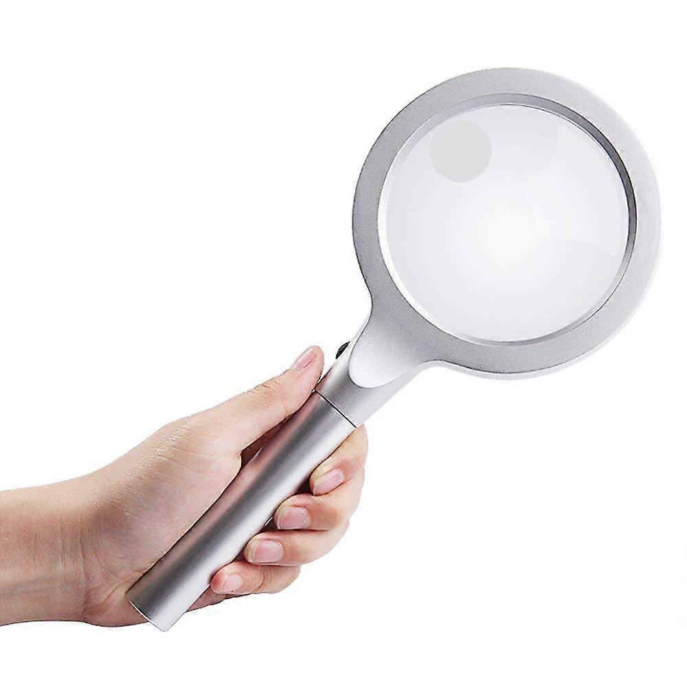 Handheld, with assistantoriented secondary mirror, the antique identification reads, 3X charitable