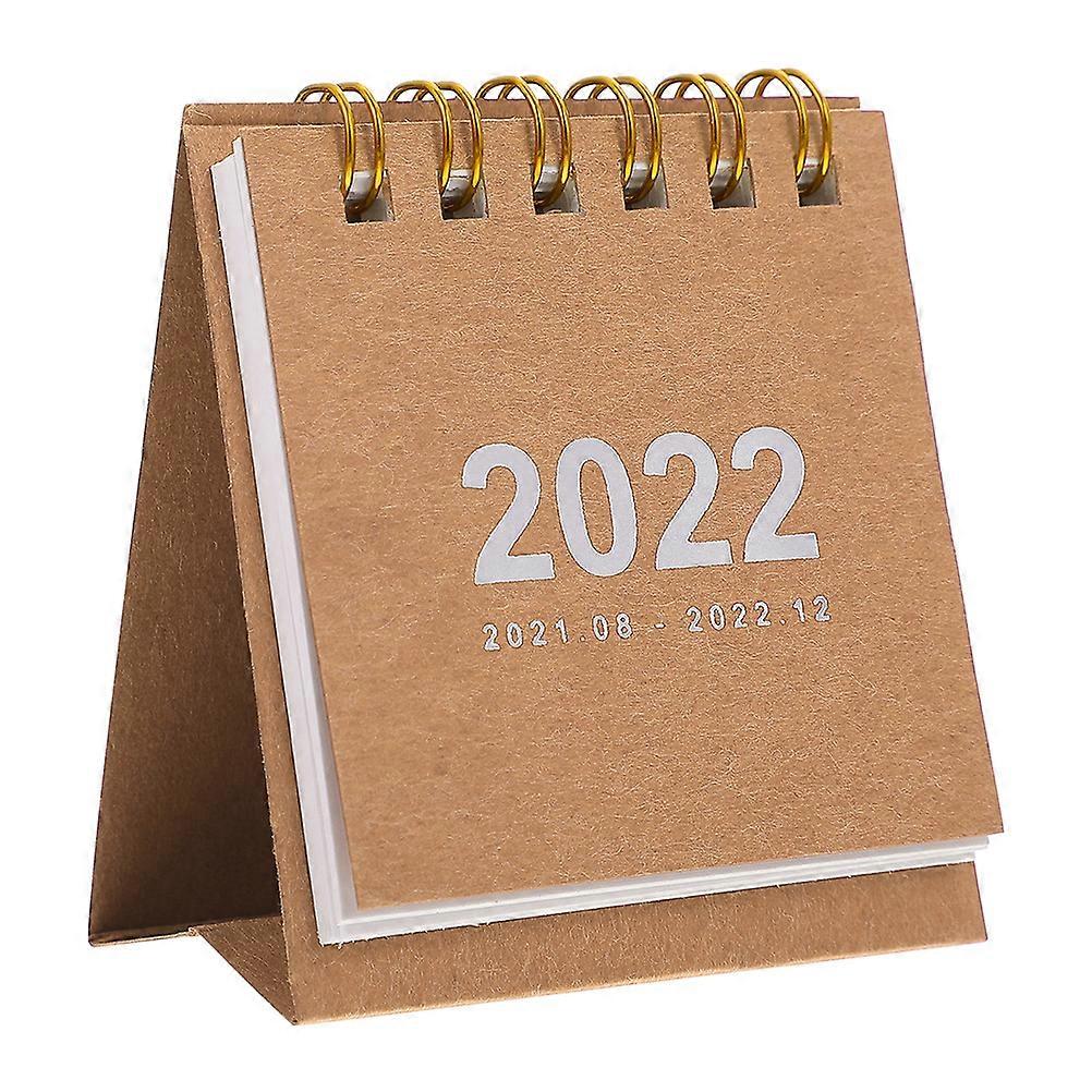 Small Desk Calendar Rectangular Simple Style Paper Planning Recording Plans present Giving 1 Set