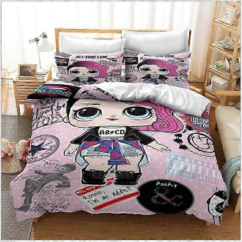 Bed Sheets Set Featuring LOL Surprise! Collection, Includes Bed Cover and Sheets, Model IU5292