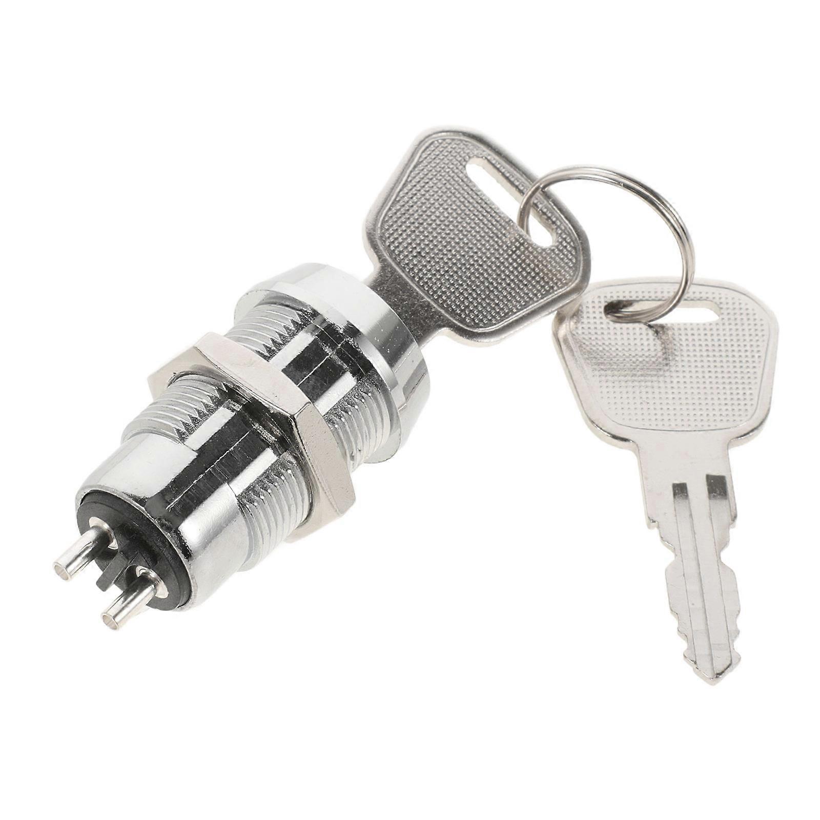 Folding Mobility Scooter Ignition Switch Replacement Keyed Starter for Forklifts & Electric Vehicles Durable Easy Installation Reliable Operation