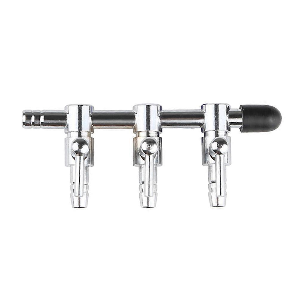 Air Tubing For Fish Tank Stainless Steel Aquarium Valve Distributor Splitter Flow Control Silver 4mm Inner Diameter 1Pack