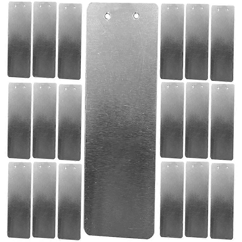 Tree Tags Aluminum Plant Labels Tagging Flowers Professional Greenhouses Silver 8.20X2.50X0.10CM Compact Design 50Set