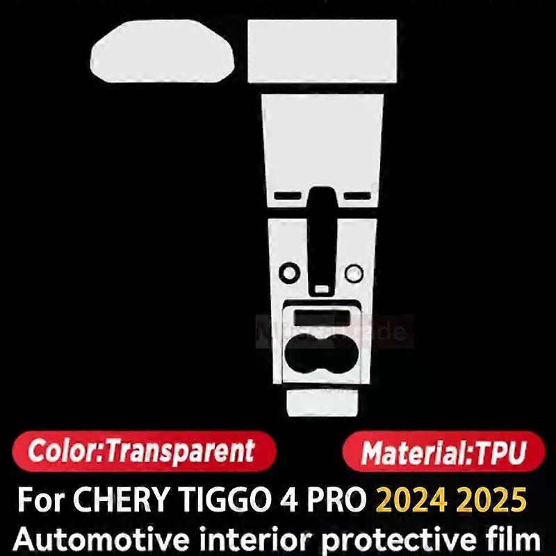 Anti-scratch Car Interior Center Console Media Dashboard Navigation TPU Protector Film For CHERY TIGGO 4 PRO 2024 2025