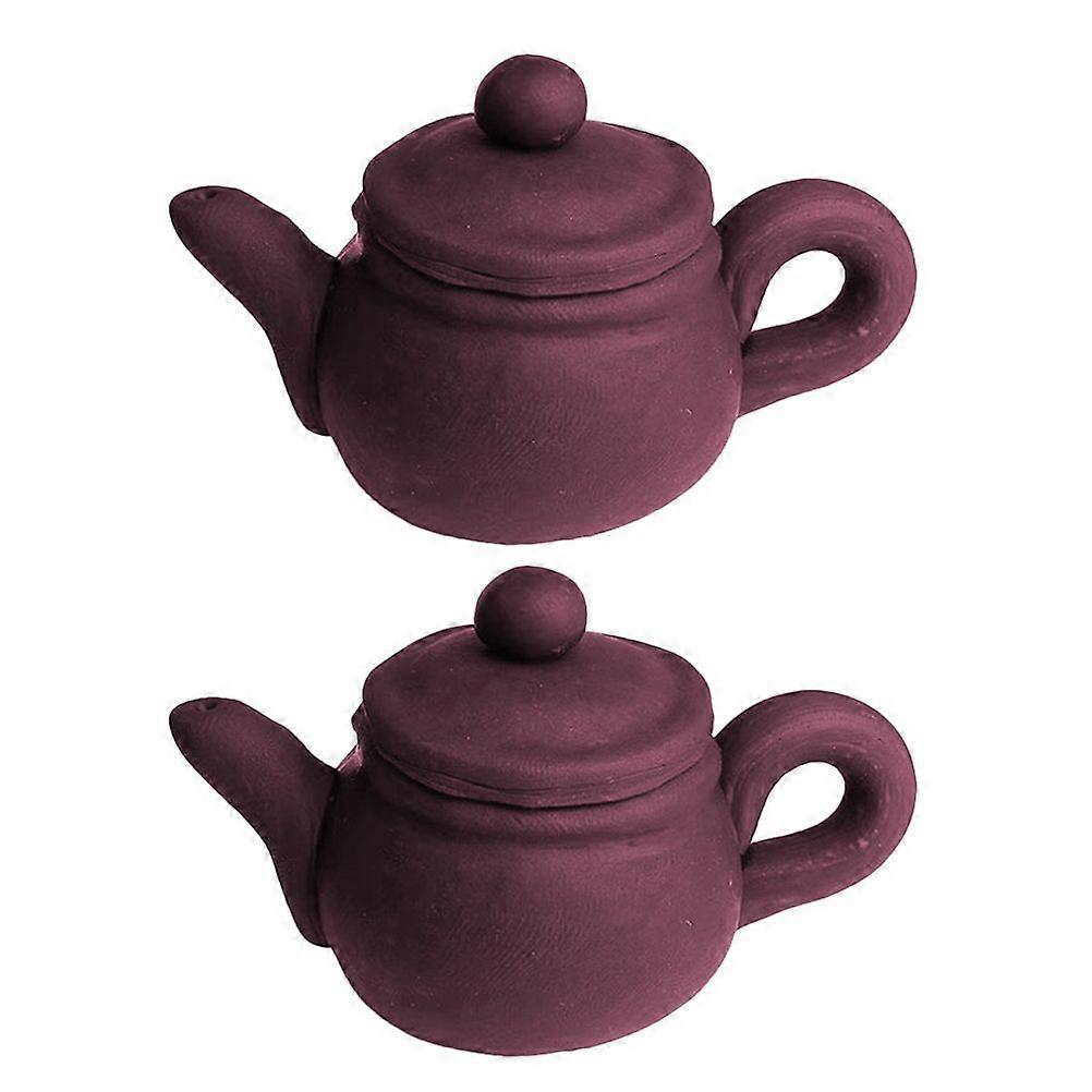 2pcs Cake Topper Teapot Shape Cake Insertion Cupcake Decoration Party Favor