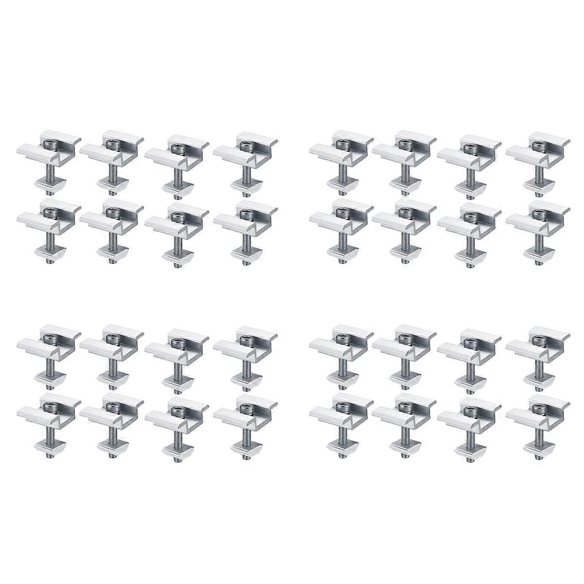 8Pack Solar Panel Mounting Brackets, Solar Panel End Clamps, Centre Clamps, for PV Solar Panel Solar