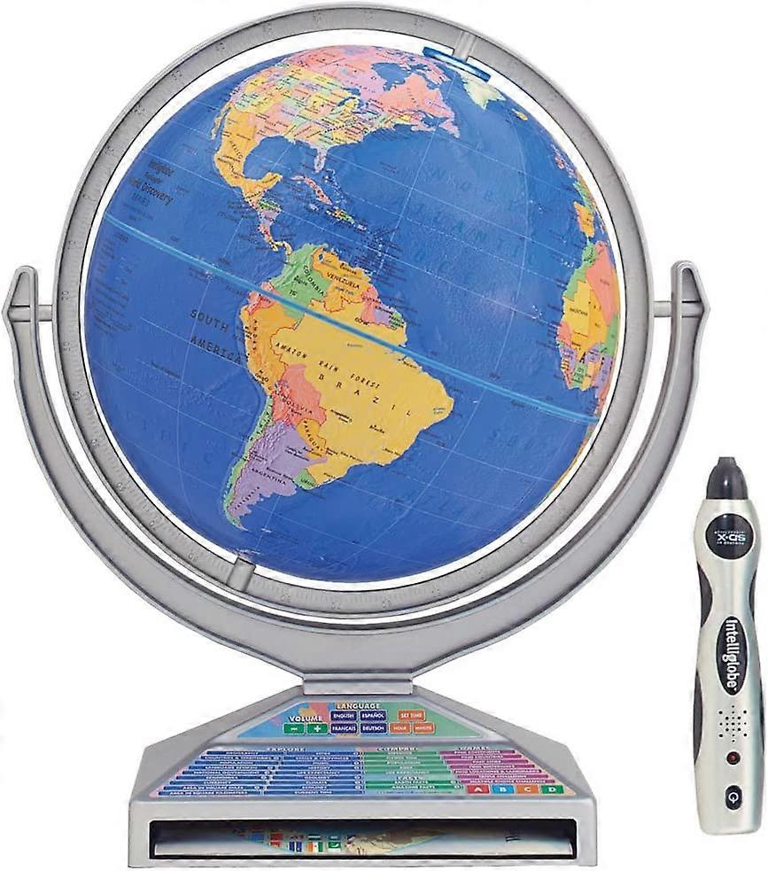Replogle Intelliglobe Ii 12 Blue Raised Relief Desk Globe