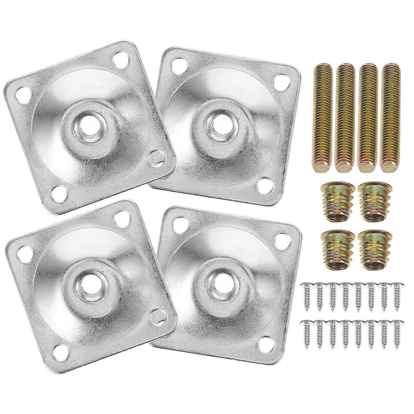Table Leg Brackets Furniture Connector Stability Enhancement Iron 4 Sets