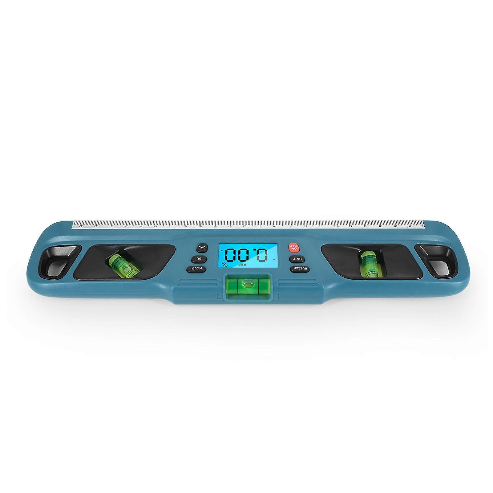 Digital Protractor LCD Display Stainless Steel Magnetic Level Multifunctional Angle Gauge Support Absolute and Relative Angle Measurement with Data H