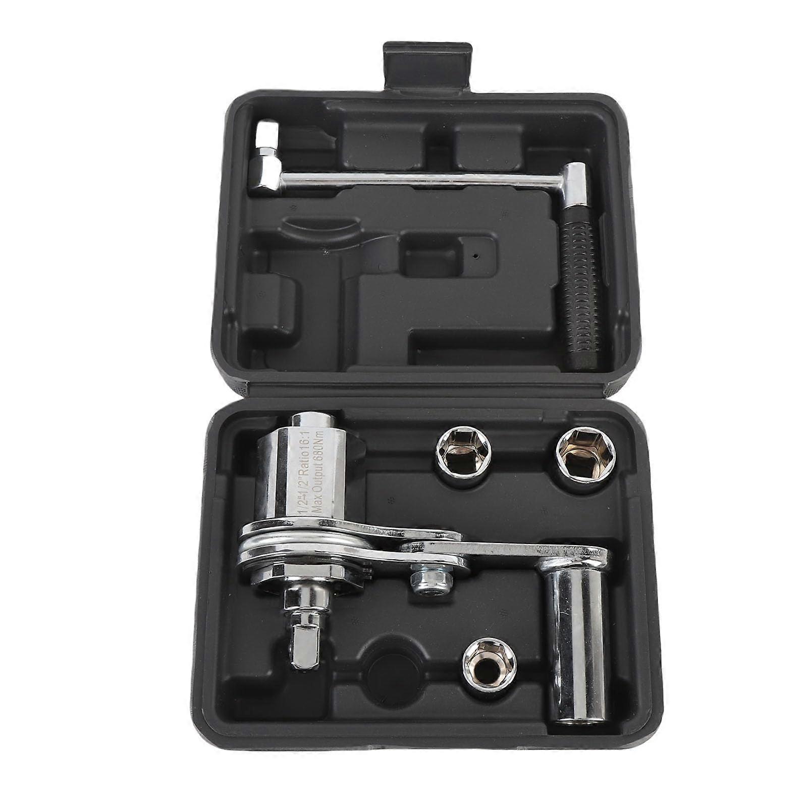 Torsion Multiplier Wrench Lug Nut Remover for Car Tire Changing Case Included LaborSaving Tool
