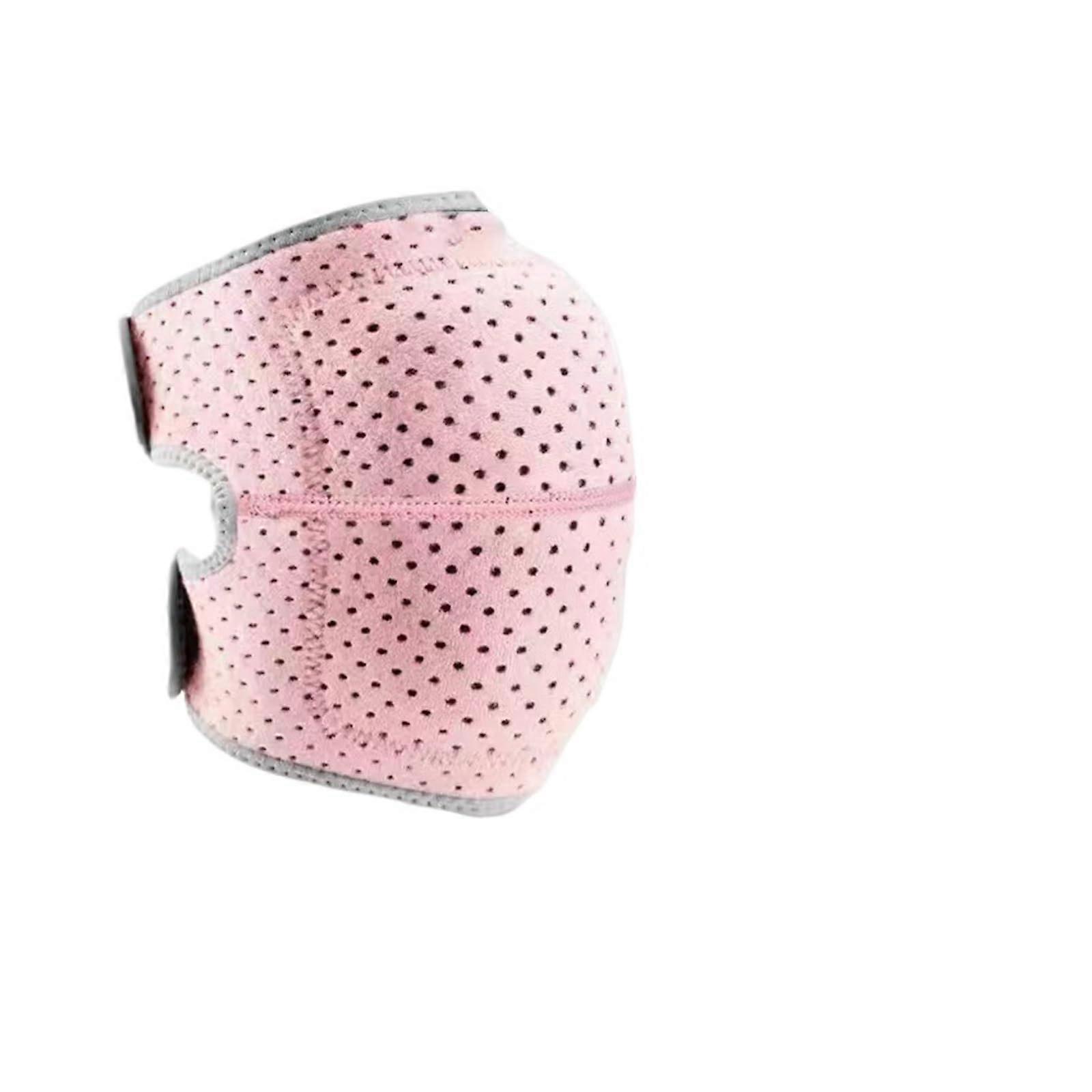 Sport Knee Pads Sports Compression Elastic Protector Thickened Sponge Brace Support for Dancing Workout Training (Pink, L)