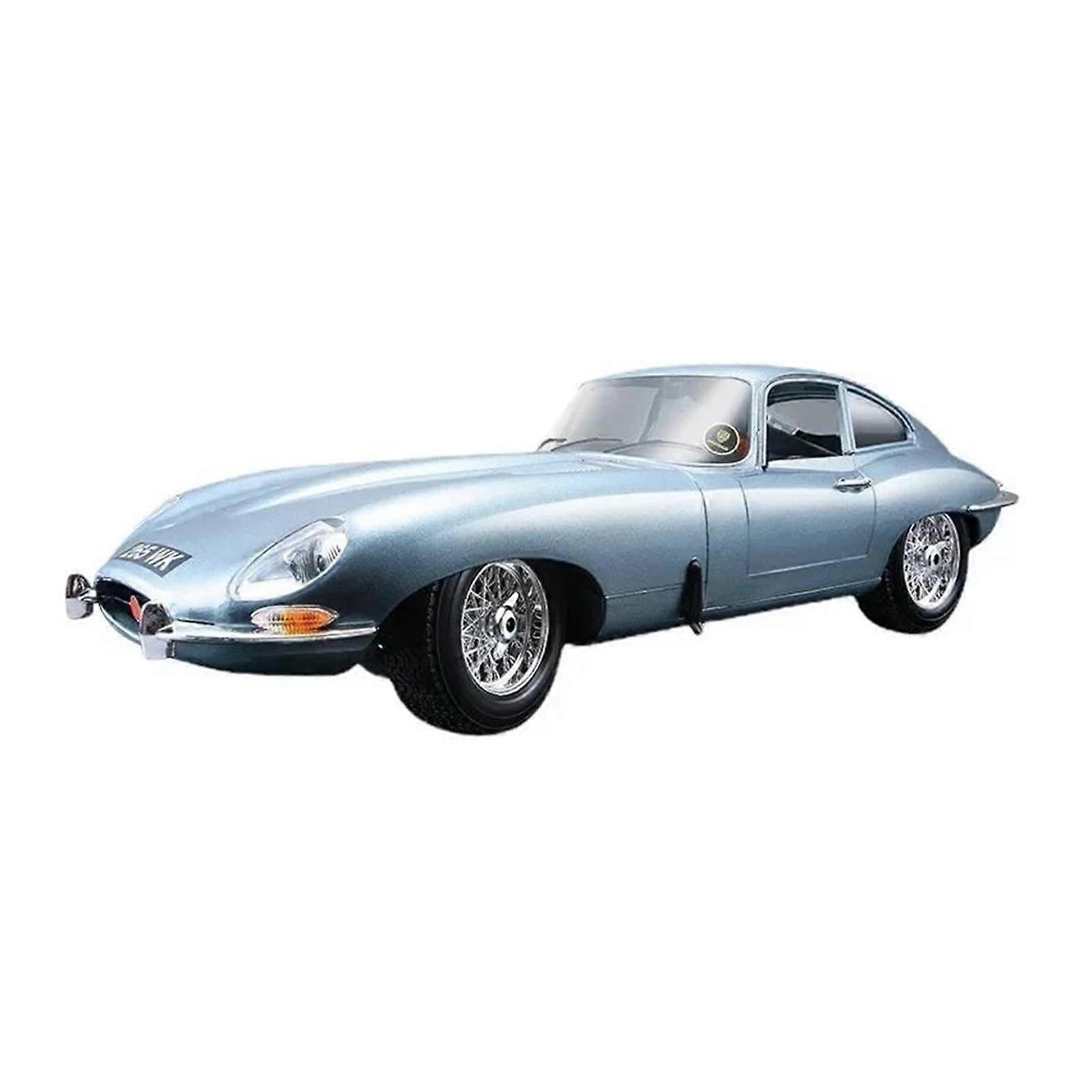 メタルカーモデルキット 1:18 ジャガー EType カブリオレ カブリオ スポーツカー ダイキャストモデルエディション アルミ車両 オーナメント ホームデコレーション用 (ブルー)