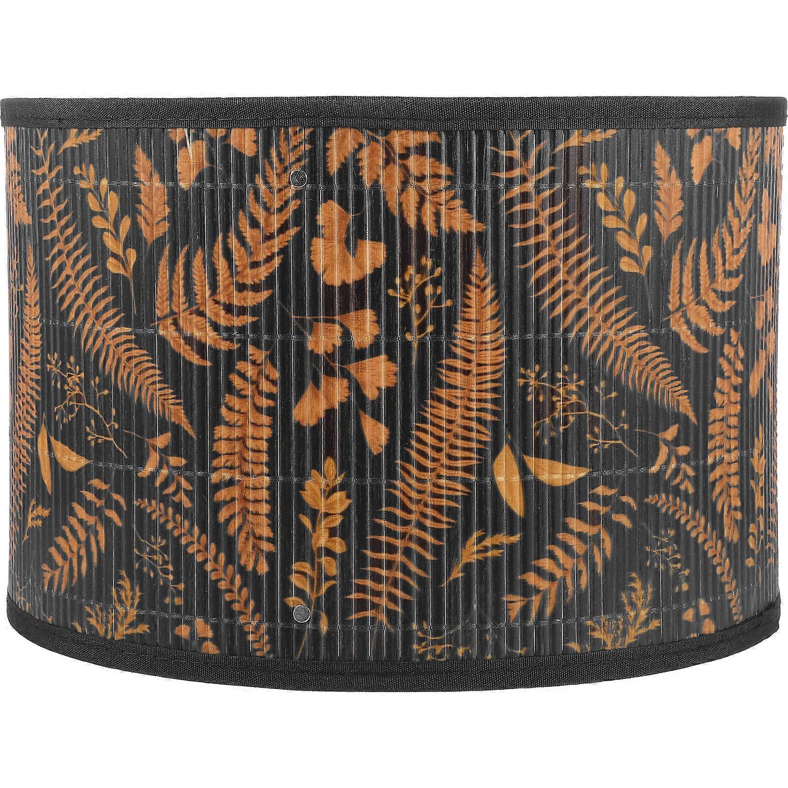 Bamboo Lamp Shade Light Fixture Creating Unique Atmosphere