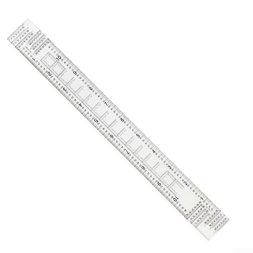 Geographic coordinate ruler,  for students and navigation purposes (47 cm) 47cm