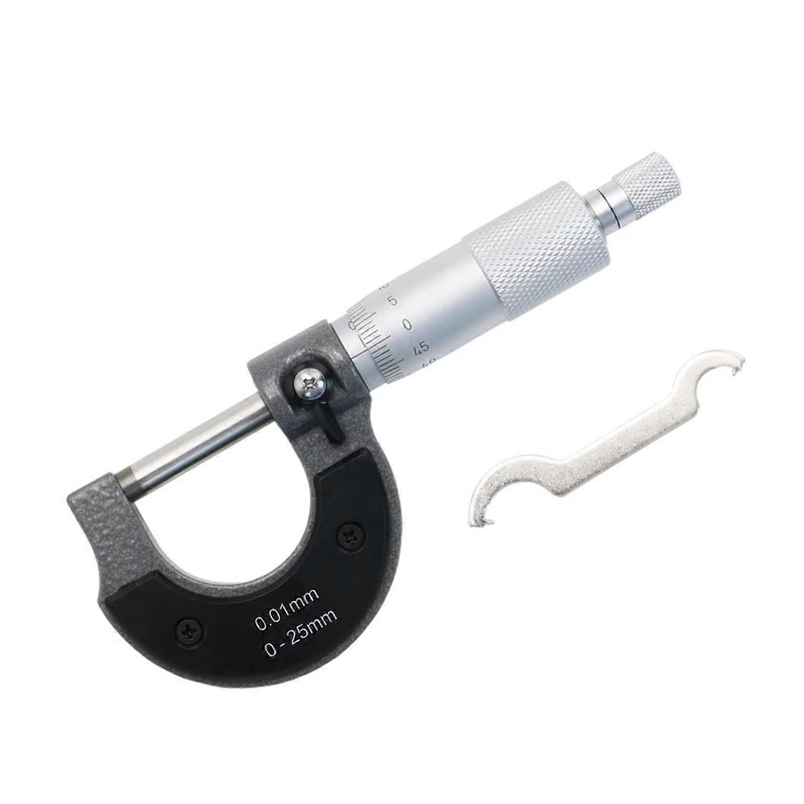 Micrometer, 01' 025mm Outside Micrometer Precision Measuring ToolCaliperMicrometerMachinist Tool