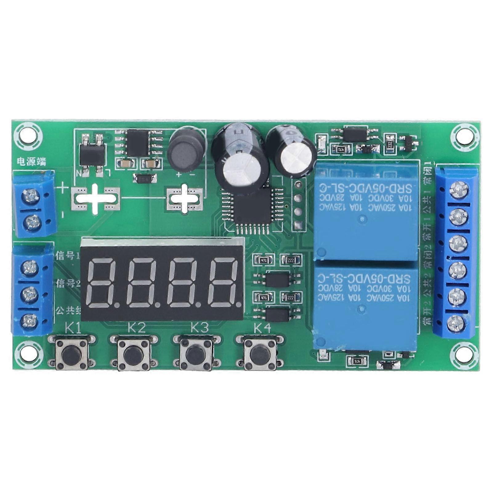 TwoWay DC 32 Functions Wide Voltage Working Mode 730V Delay Relay Module for Controlling Water Pump Motor
