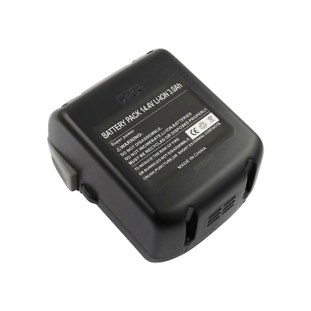 Batterie de remplacement pour Hitachi CR 14DSL Li-ion 14.4V 3000mAh 43Wh, Noir