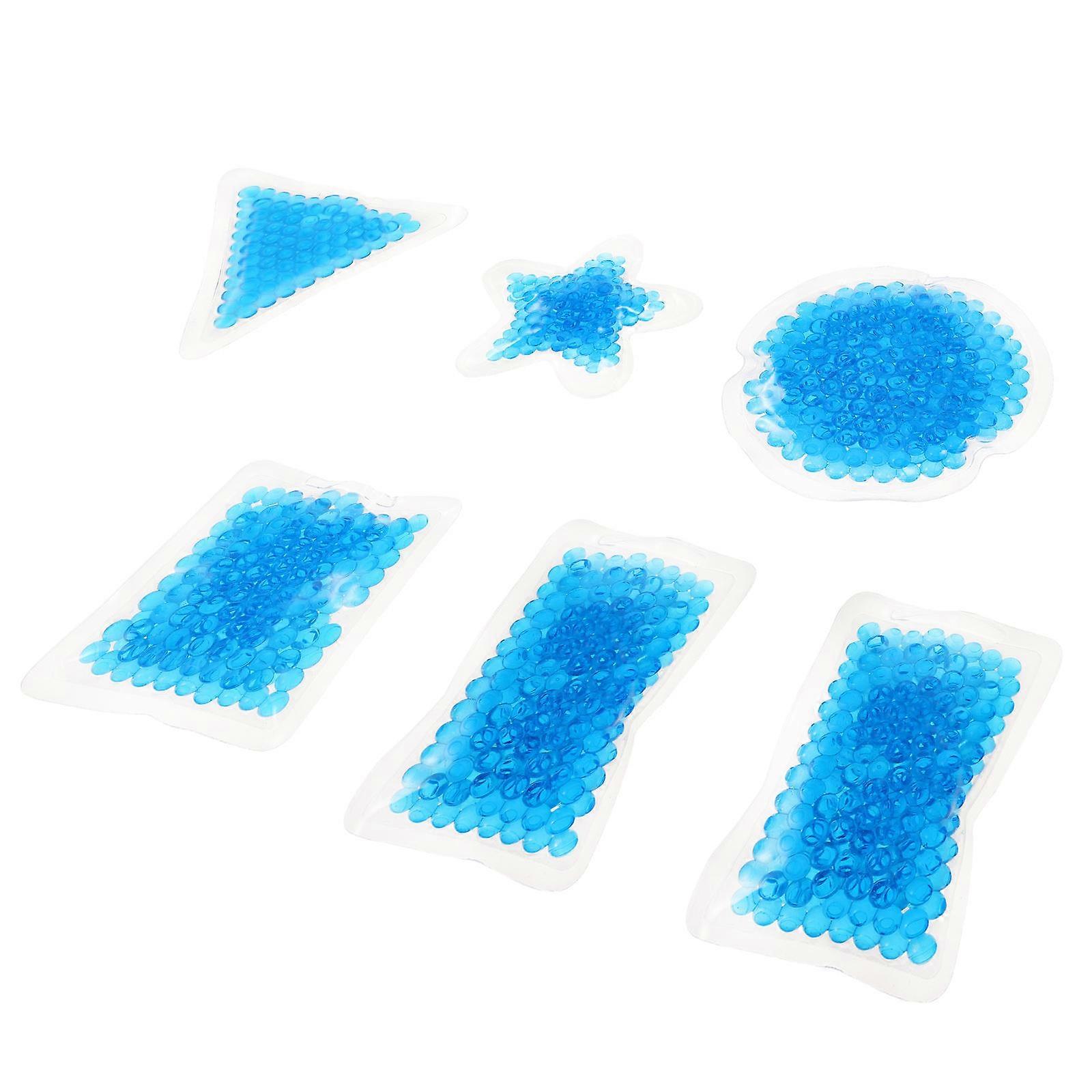 Mini Ice Packs For Lunch Boxes Reusable Gel Small Cold Compress Various Shapes 6Pcs