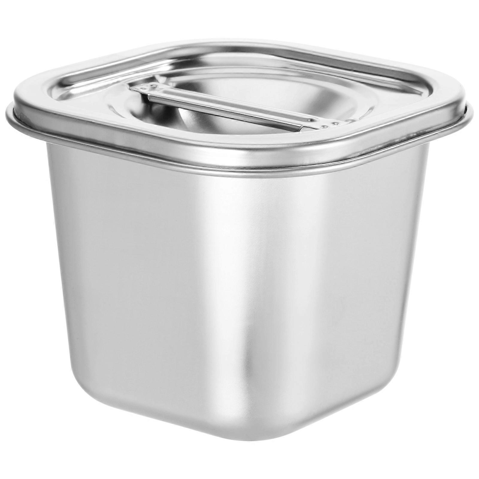 Stainless Steel Seasoning Jar with Lid   Large Capacity Spice Storage Container for Salt, Pepper, Chili, Noodles   Comfortable Grip Design for Home