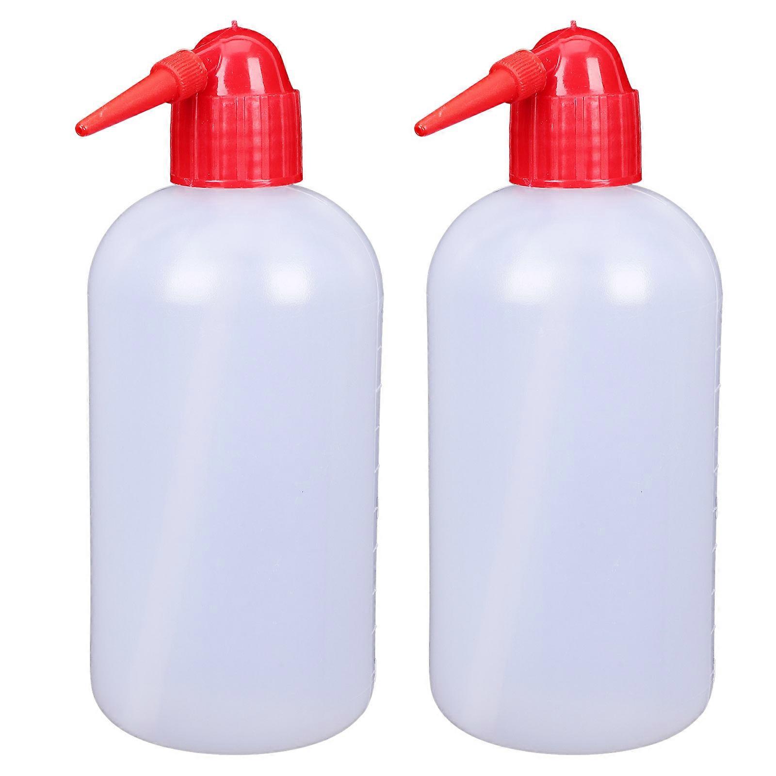 Plastic Squeeze Wash Bottle Lightweight Watering Tool for Plants, Transparent Design for Liquid Dispensing and House Cleaning