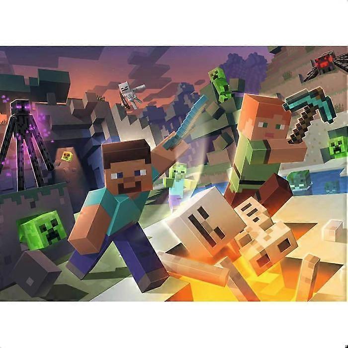 100-teiliges XXL-Puzzle: Minecraft-Monster