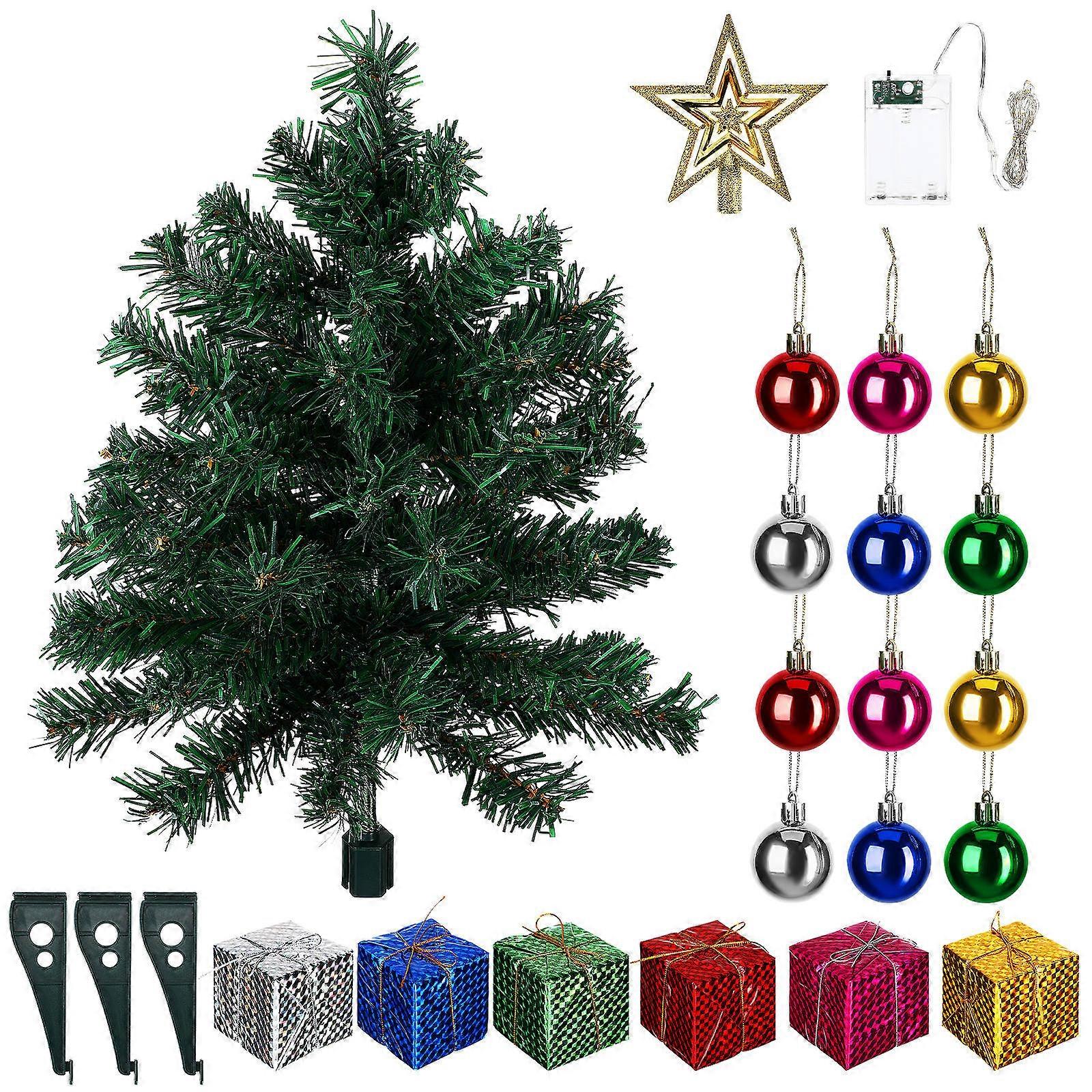 Tiny Tree Miniature Trees Office Use Individuals 58cm Green PVC Festive Atmosphere Conical Style 1 Set