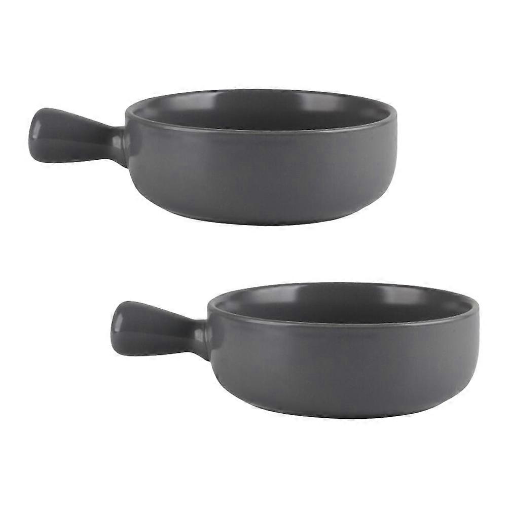 Serving Platter Ceramic Serving Dishes Home Kitchen Bakery Grey 21.00X15.50X5.50CM Easy to Clean 2Set