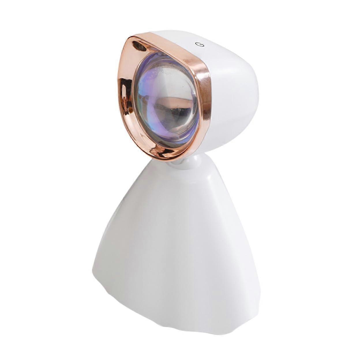 Sunset Atmosphere Lights Projector Lamp - LED Night Light for Home, Silica Gel Design, White Color, 1 Set