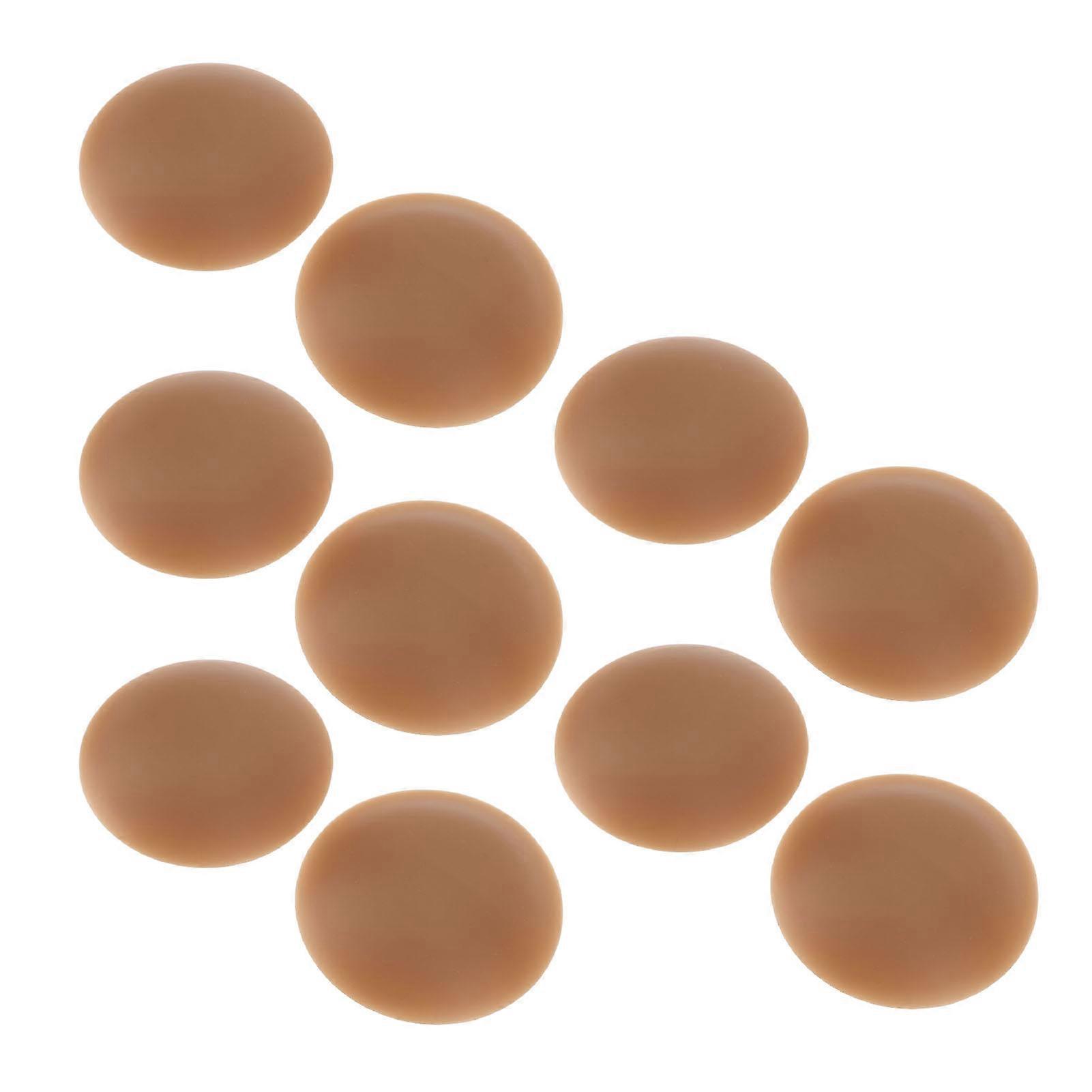 5 Pairs Silicone Nipple Covers for Women Adhesive Reusable Sweat Resistant Pasties Nipple Covers for Backless Dress 8cm Dark Coffee