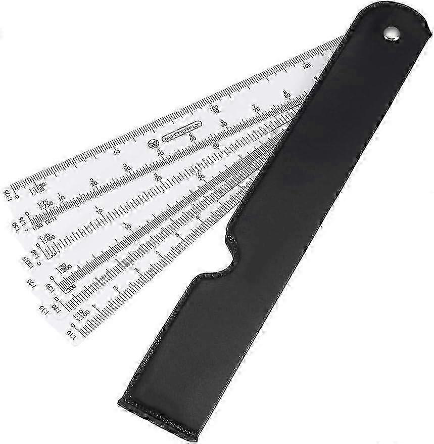 30cm Triangular Architect & Engineer Scale Ruler (12 Scales)