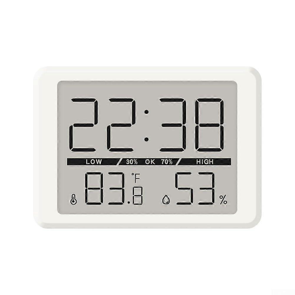 Userfriendly LCD alarm clock with multifunctional features for daily use (white)