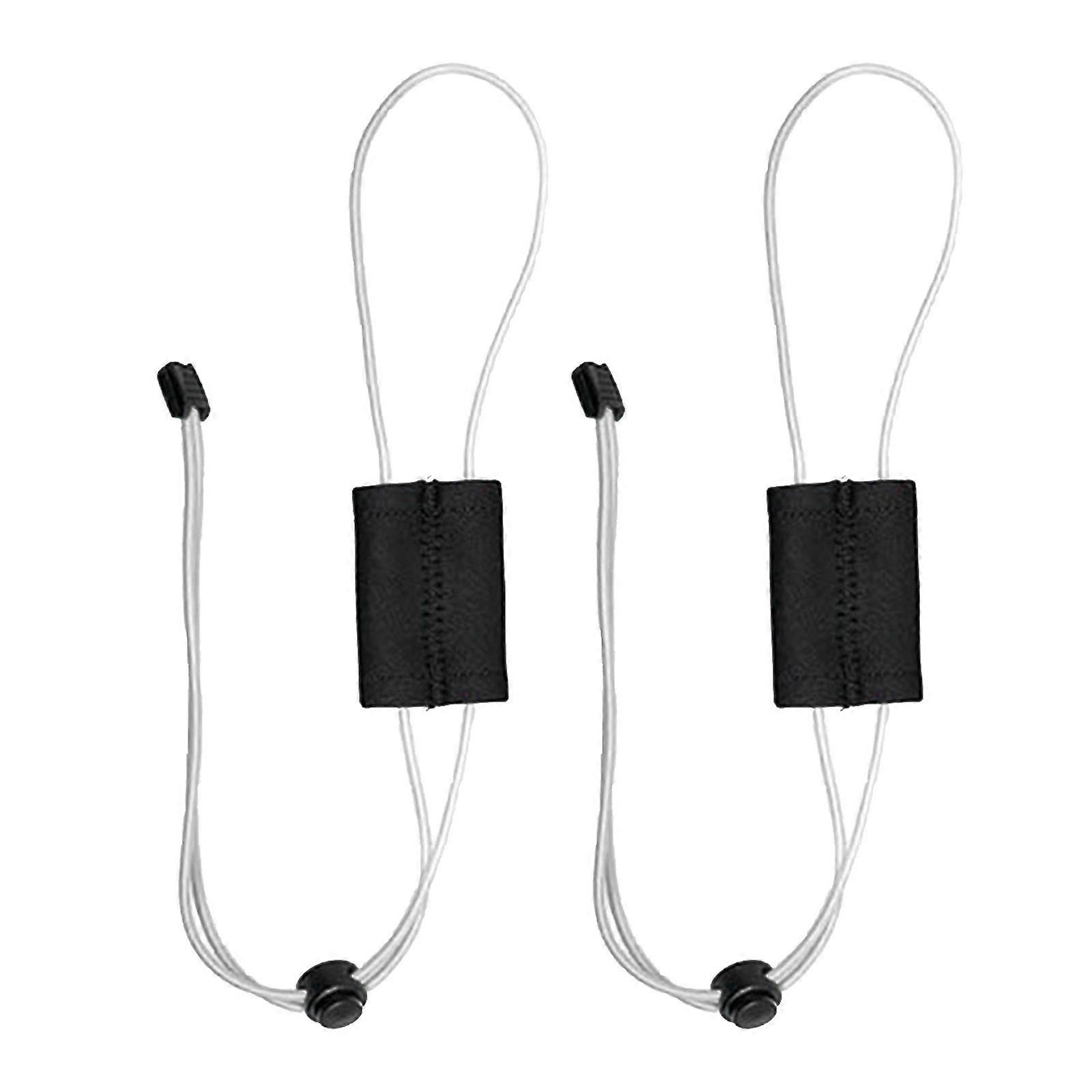2pcs Fishing Graph Cover Strap Elastic Bungee Securely Fit Up to 18in Screen Adjustable Flexible Bungee Strap for Travel White