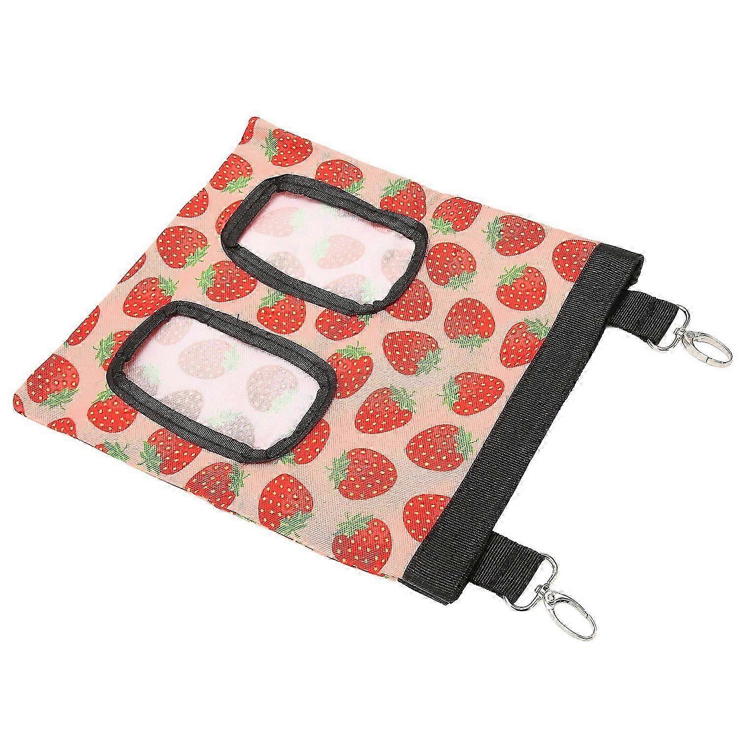 2025 Latest Model Rabbit Hay Feeder Bag Cute Pattern Foldable Hanging Hay Feeder