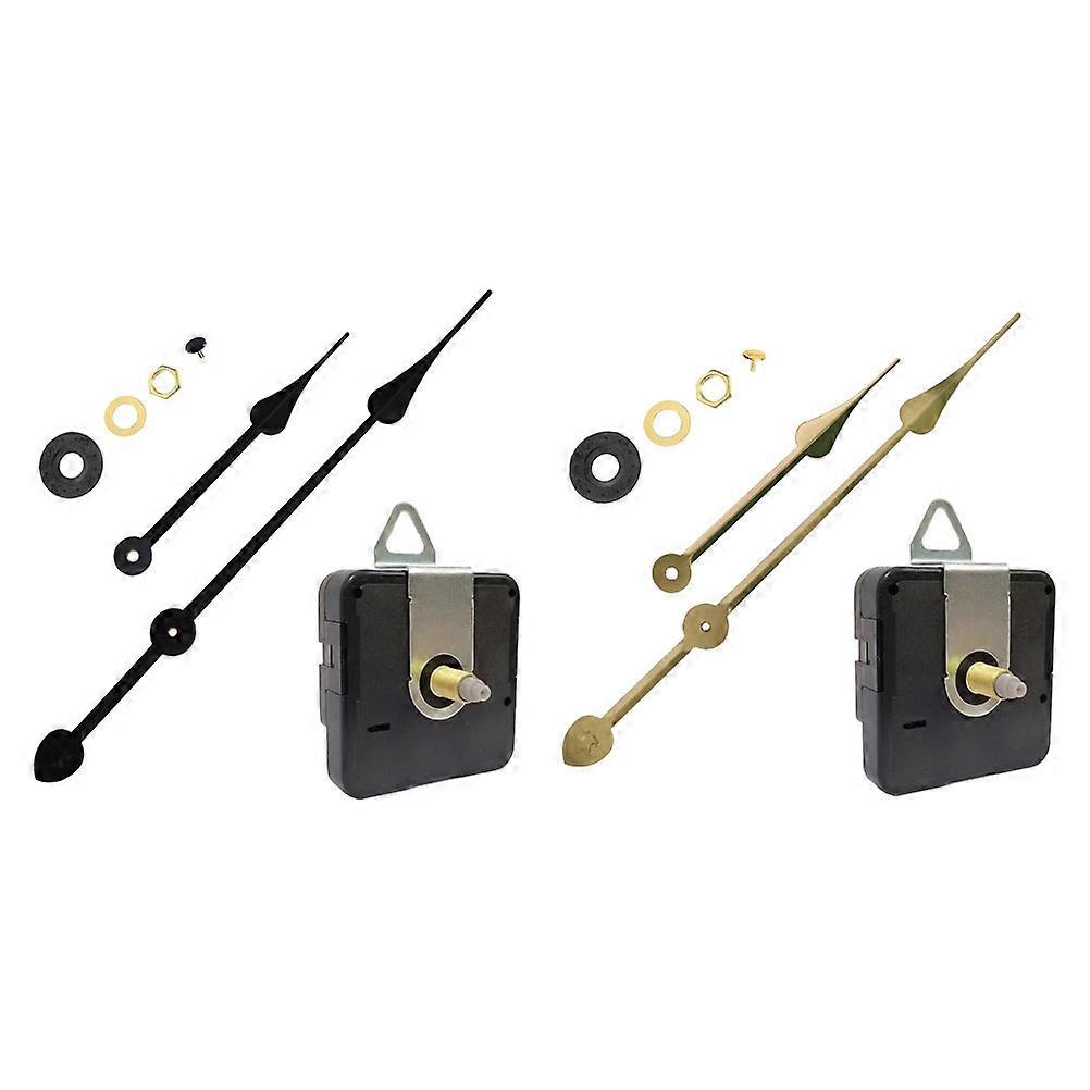 Silent Quartz Clock Motor Mechanism for DIY Clock Projects 2 Sets Assorted Color Plastic Metal