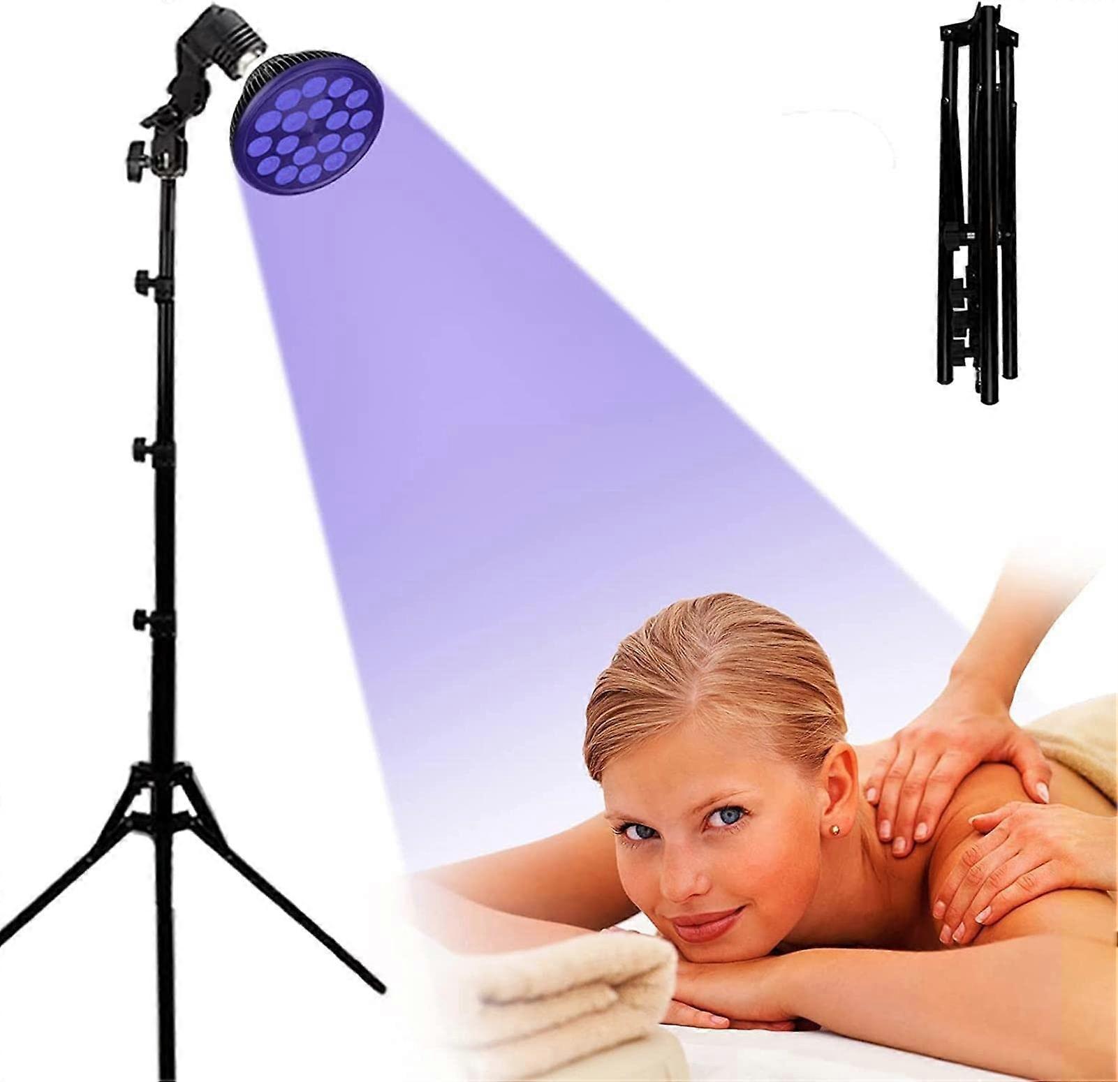 Lamp for Home Use with Stand Sunlight Purple Light Bronzer for Body Face 54 W Self Facial Machine Device Blue