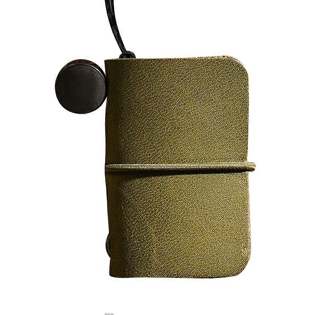 Olive Green Mini Notepad – Portable Notebook for Office, Students, Home Use – Daily Notes, Planning, Office Supplies