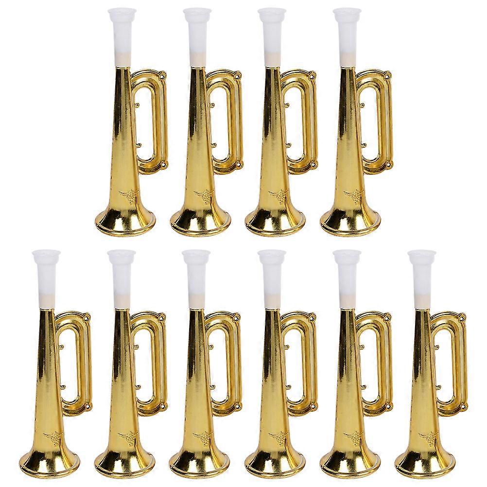 10Pcs Portable Funny Trumpet Toys for Gathering and Cheering Props