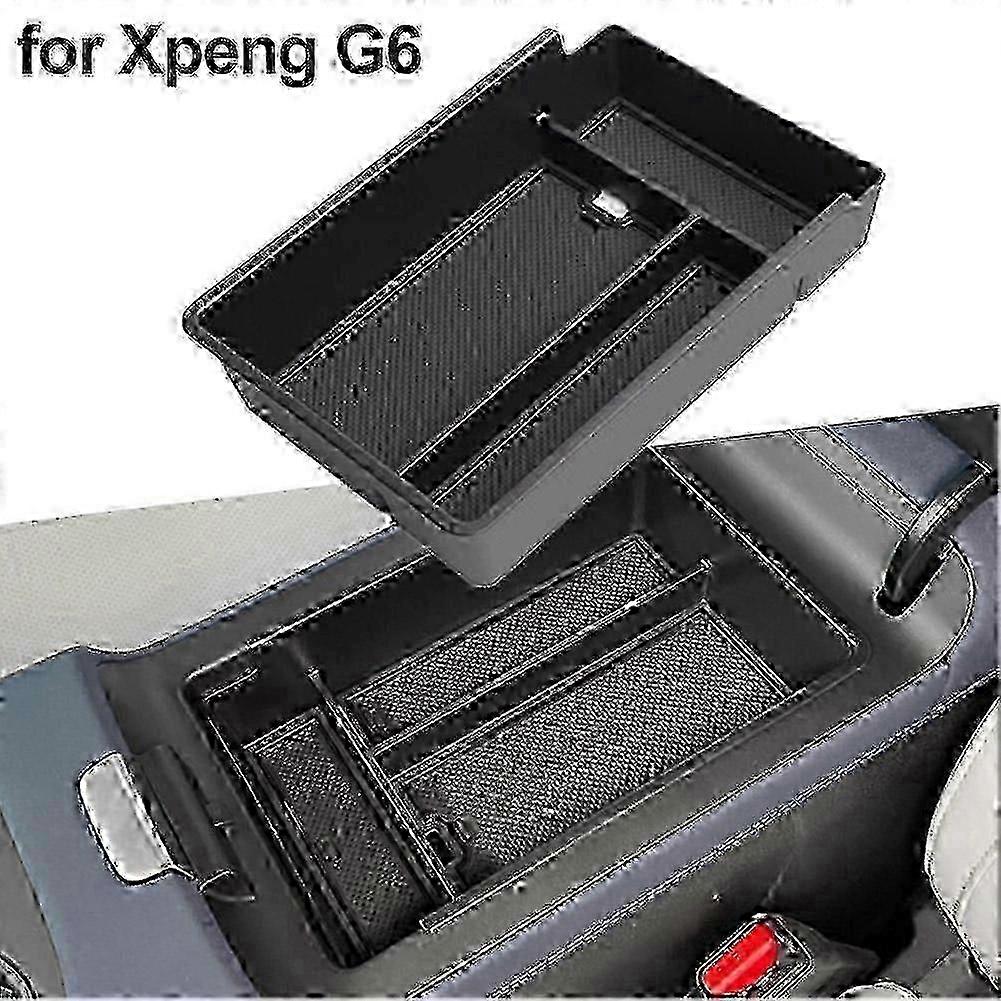 ABS+PVC console box for Xpeng G6 - Armrest storage organizer