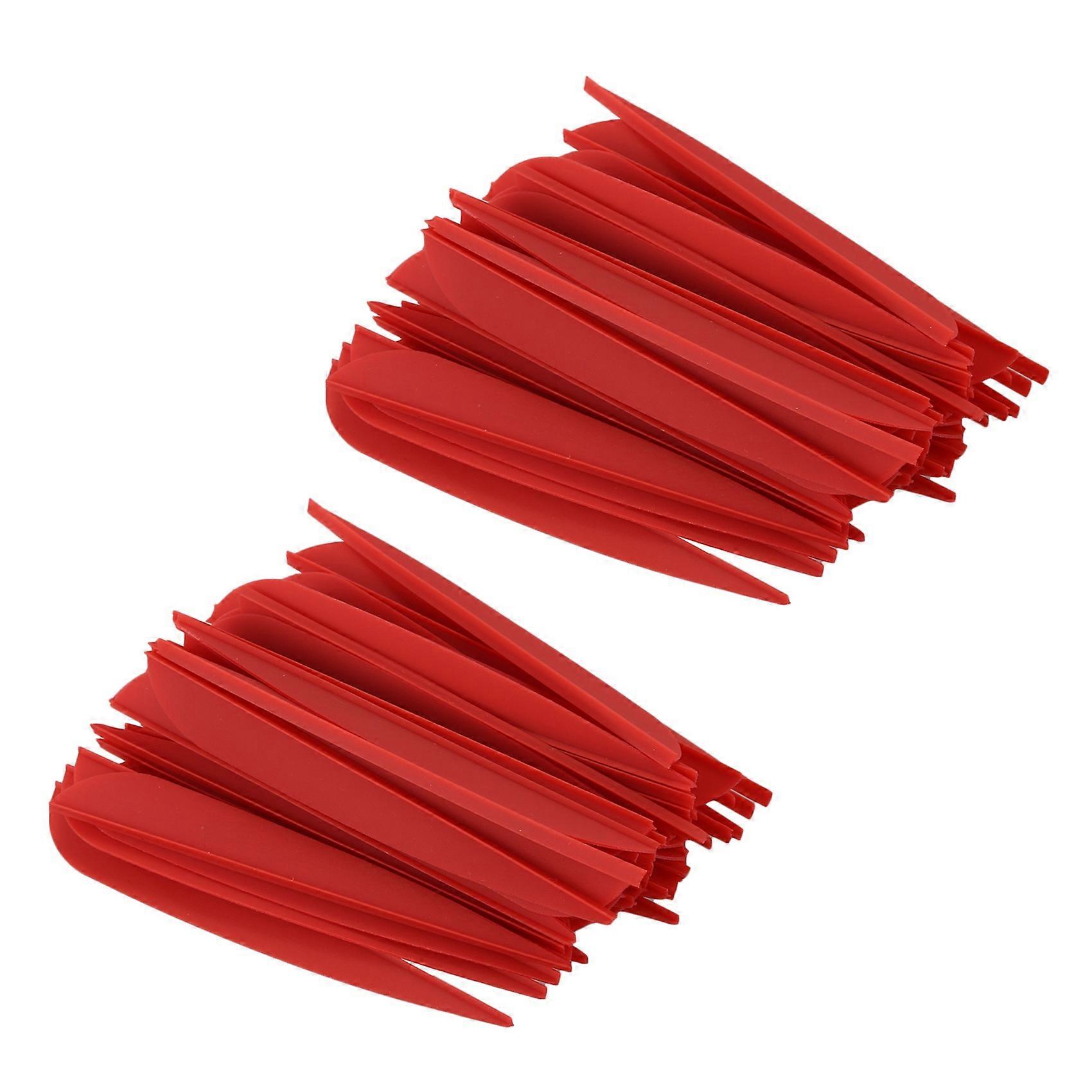 Arrows Vanes 4 Inch Plastic Fletching for DIY Archery Arrows 50 Pack