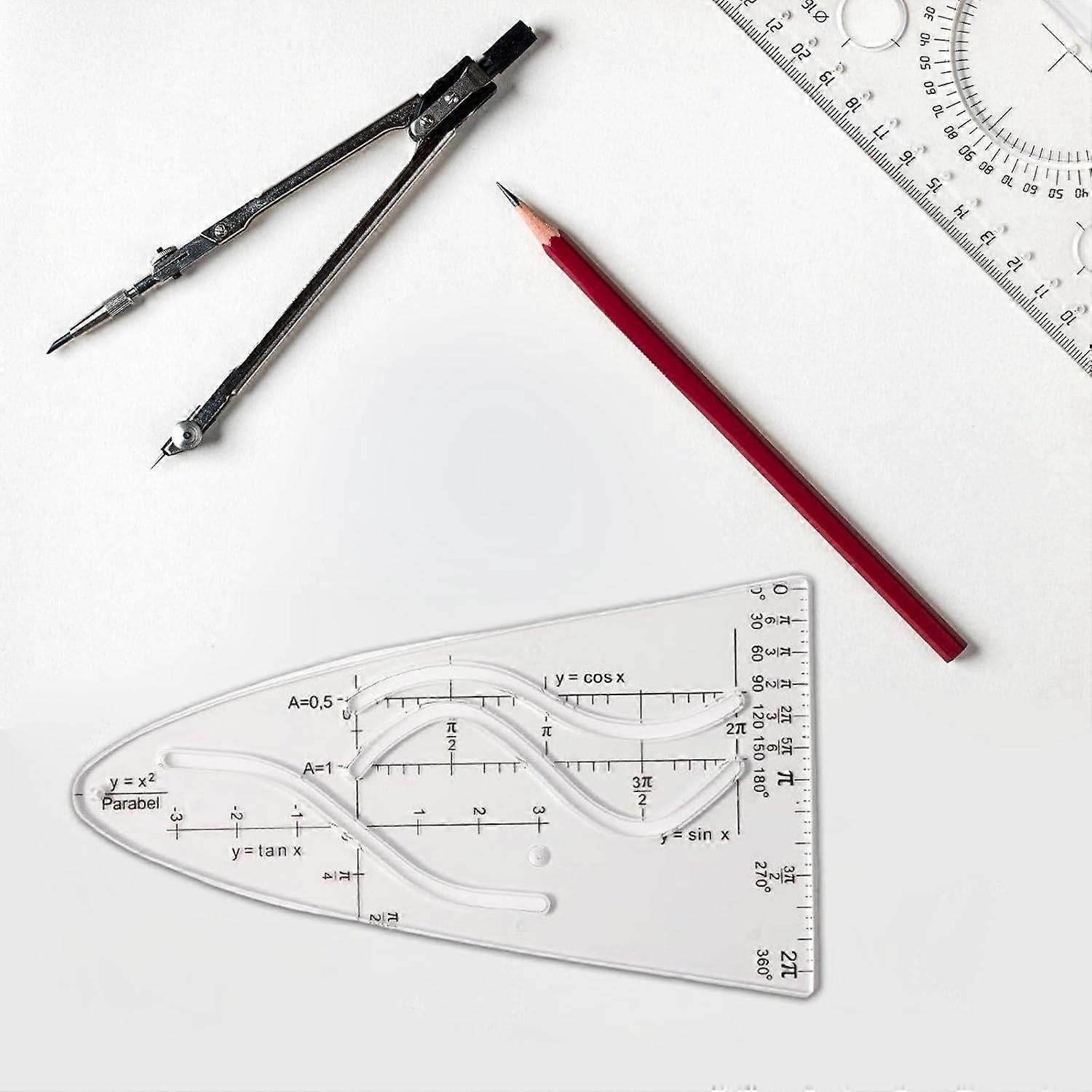 Parabolic Template Math Curves Template Parabola Ruler Parabolic ...