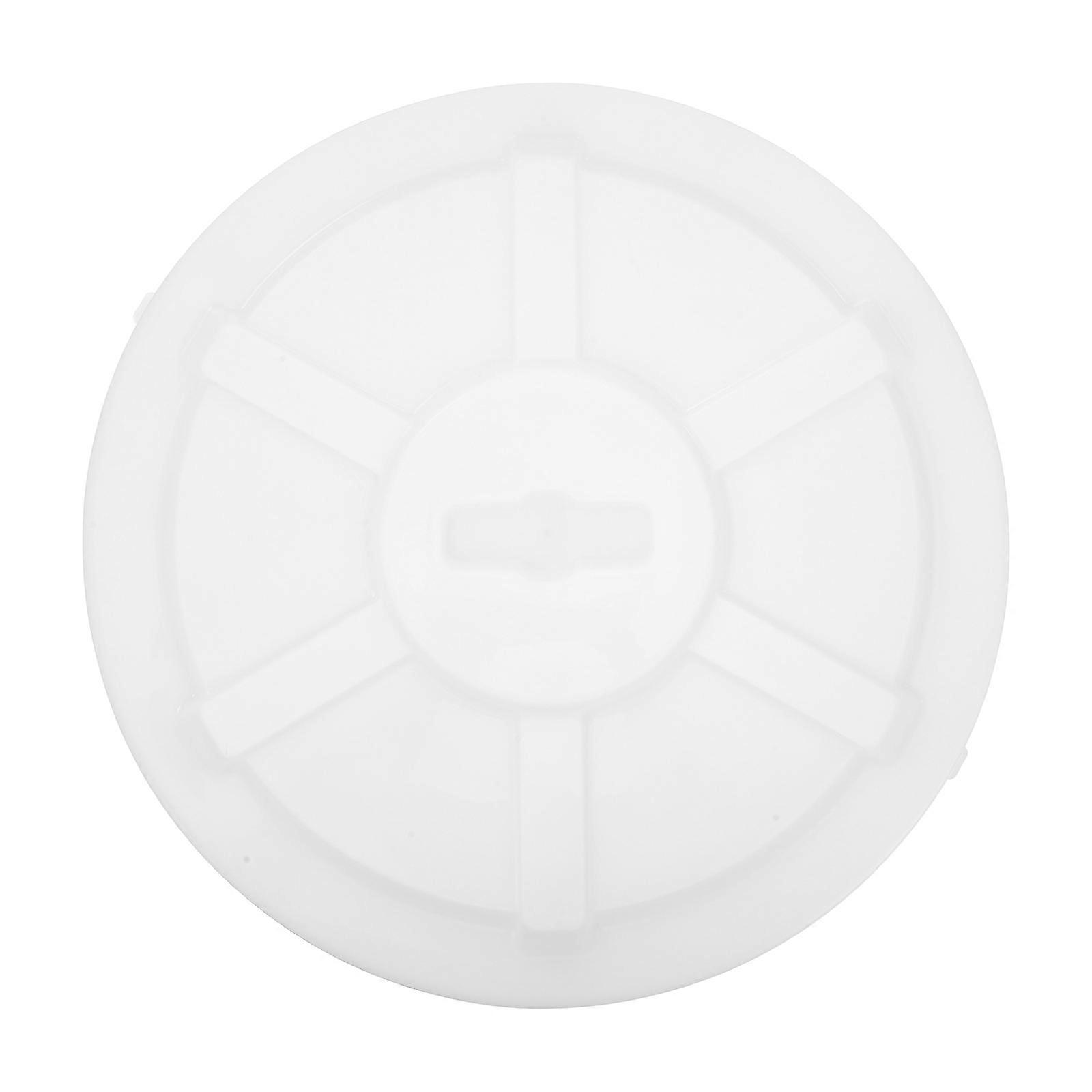 White HDPE Trash Can Lid for Home Use and Sealing Fits Various Trash Bins 12.5 inches Diameter