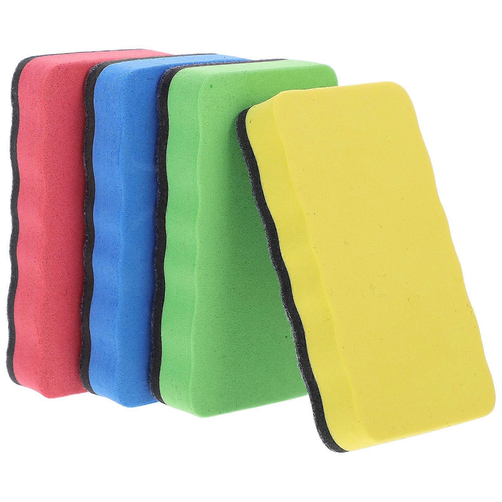 Whiteboard Erasers Magnetic Attachment Board Cleaning Classroom Home Office Cleaner 4Pcs