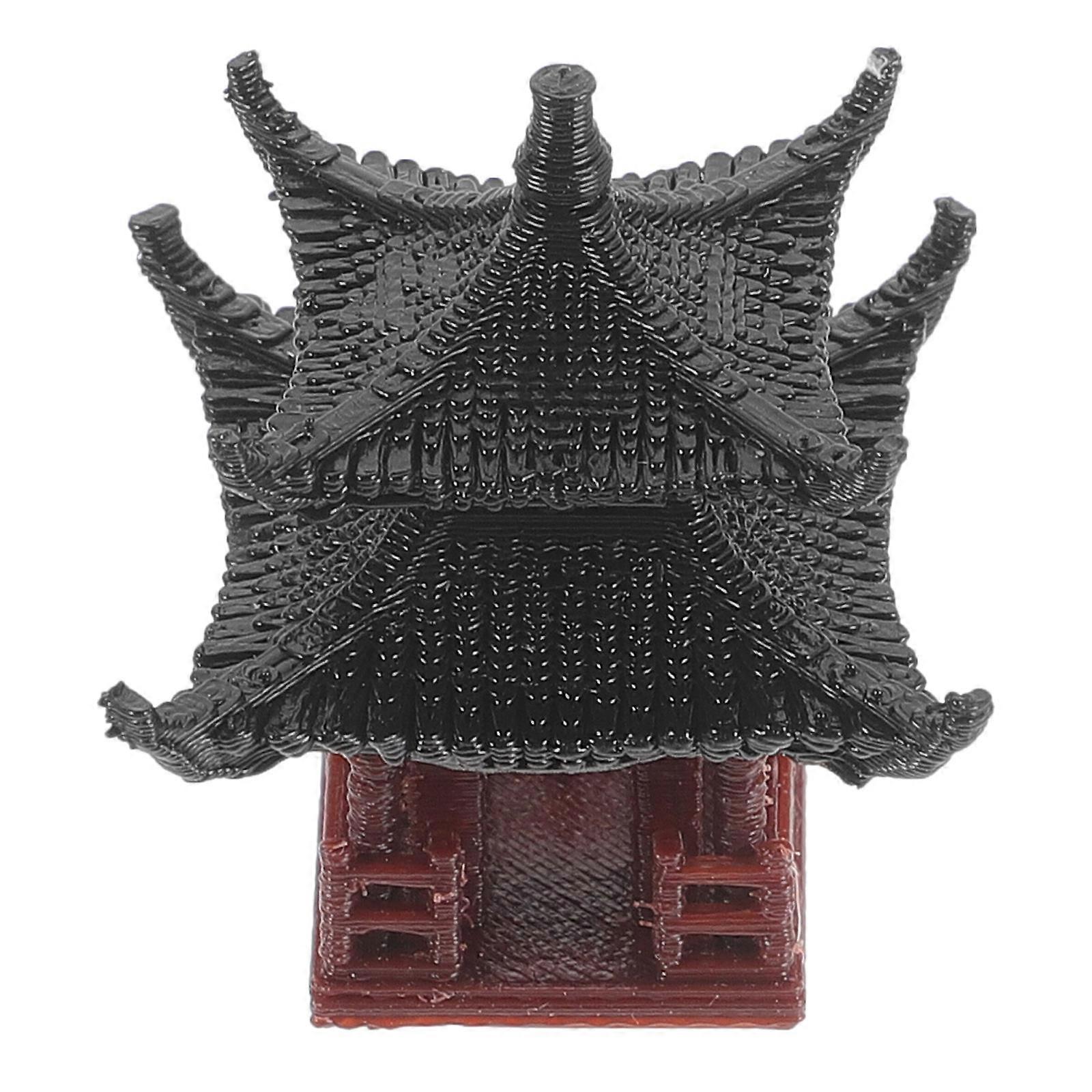 Pavilion Shape Garden Bonsai Decoration For Aquarium Enthusiasts Zen Style Low Maintenance 1Pack