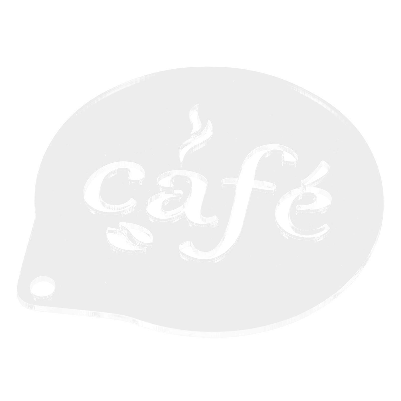 Reusable Coffee Stencil for Baking with Acrylic Material Transparent Color Practical Size