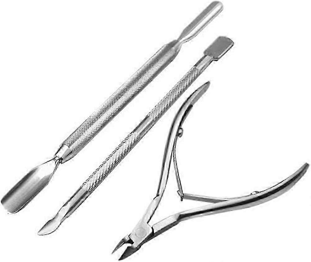 Cuticle scraper spatula nail clipper cuticle trimmer, cuticle pusher