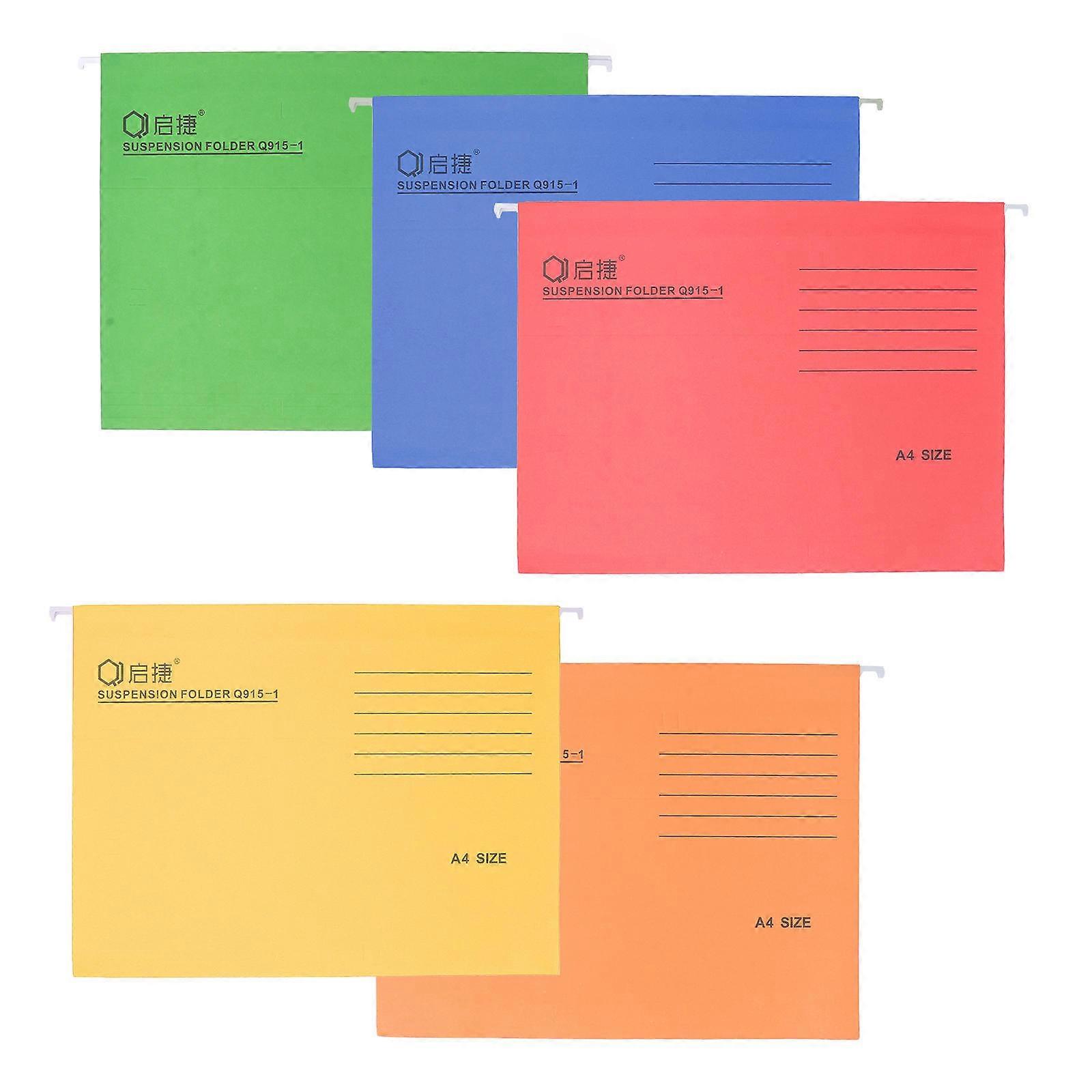 Document Storage Suspension Folder Hanging File Holder Wide Opening A4 Size 20Pcs