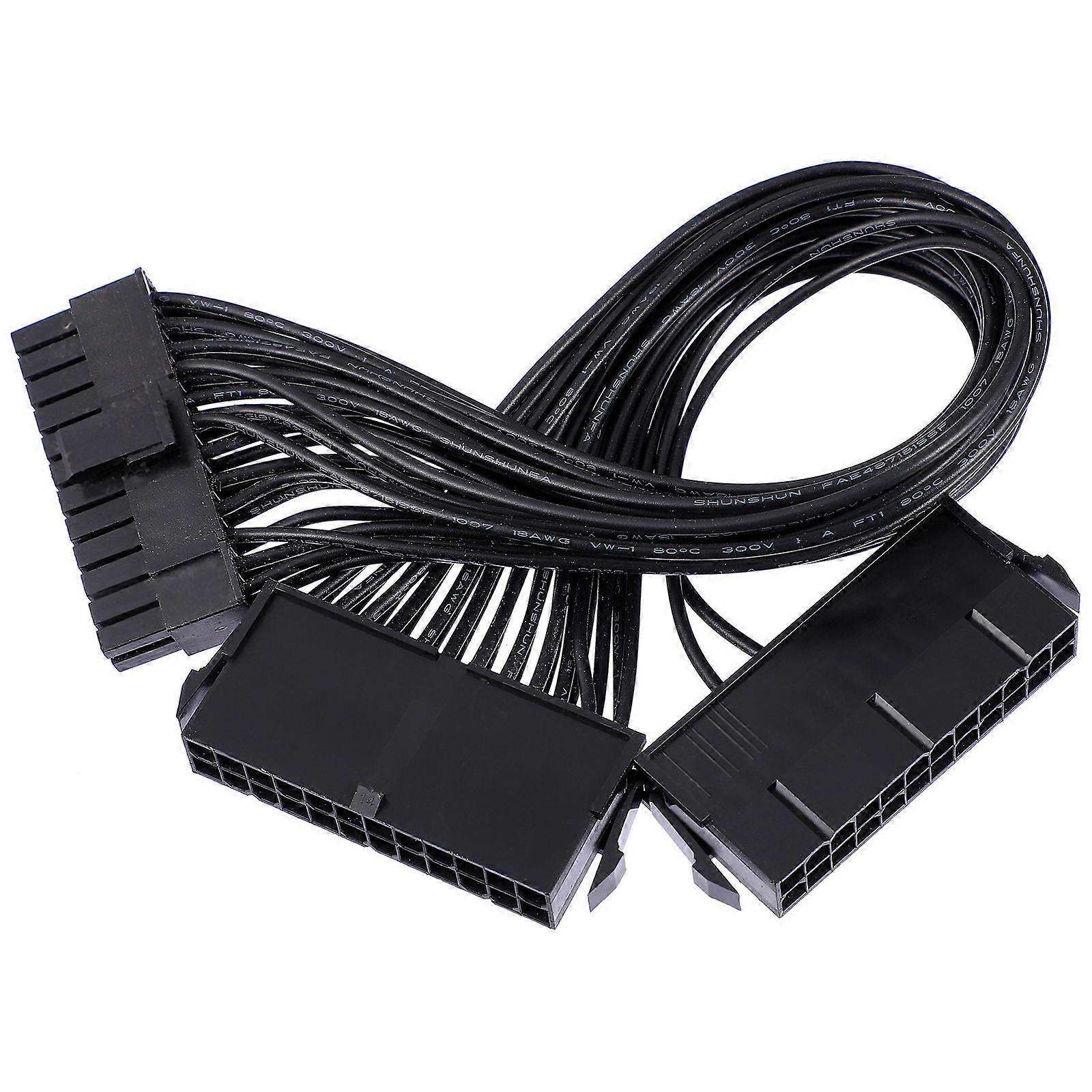 PC Power Supply Cable Dual Power Supply Cable 32cm For Technicians Power Connection 1Set