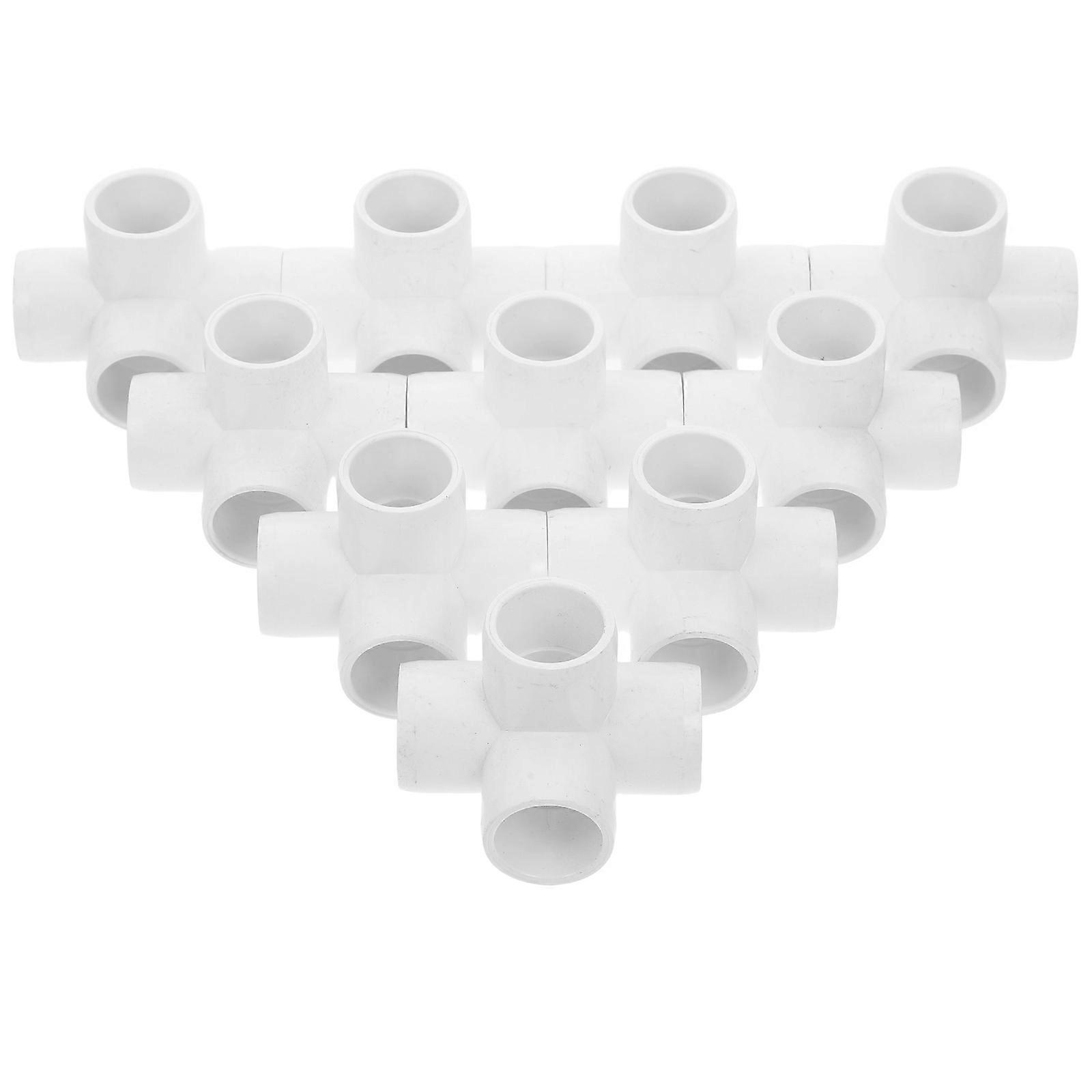 10pcs PVC Elbow Pipe Fitting Connector for DIY Furniture, Garden Support & Efficient Water Flow – Leakproof & Stylish Design