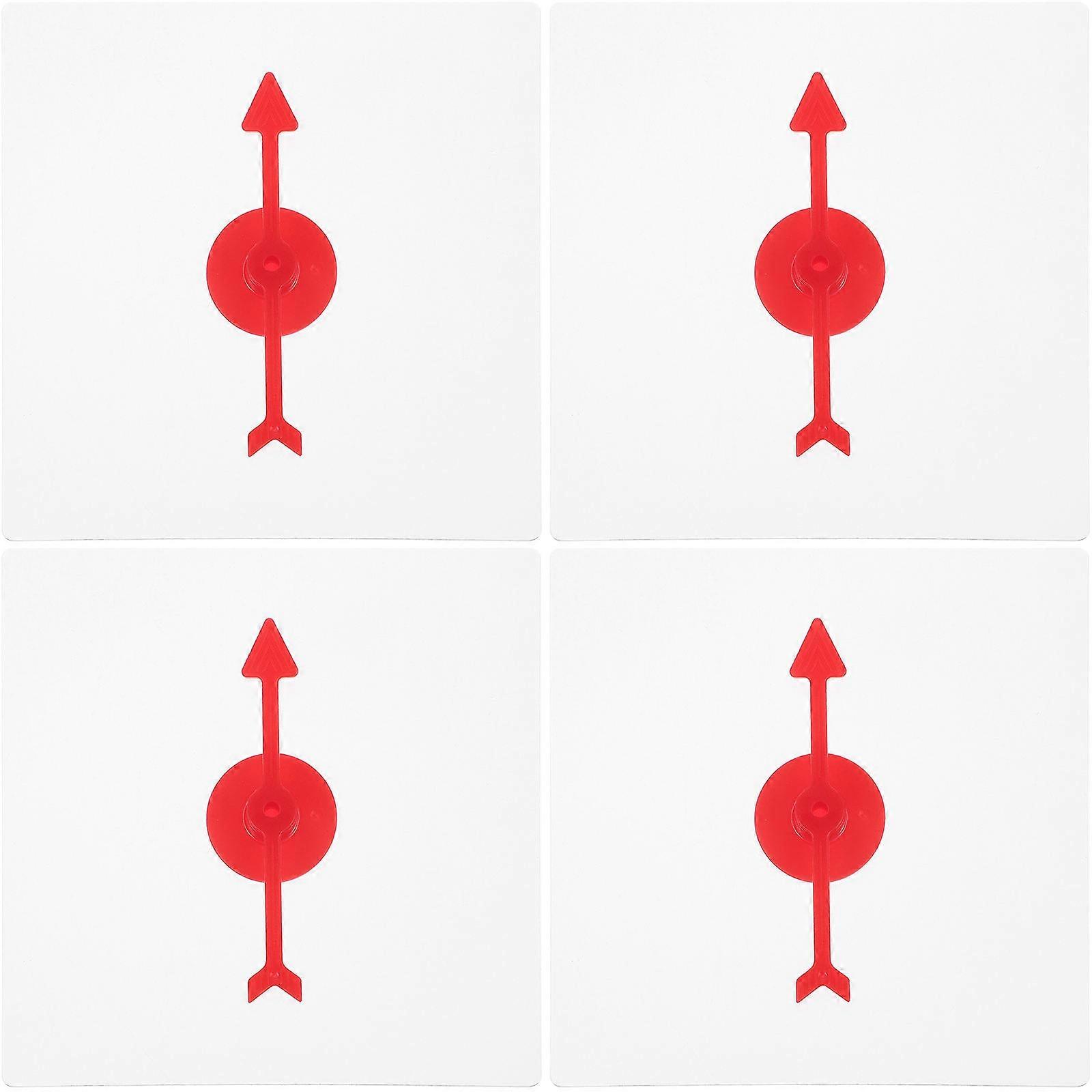 Math Game for Party Games with Rotating Arrow 4Pcs Red