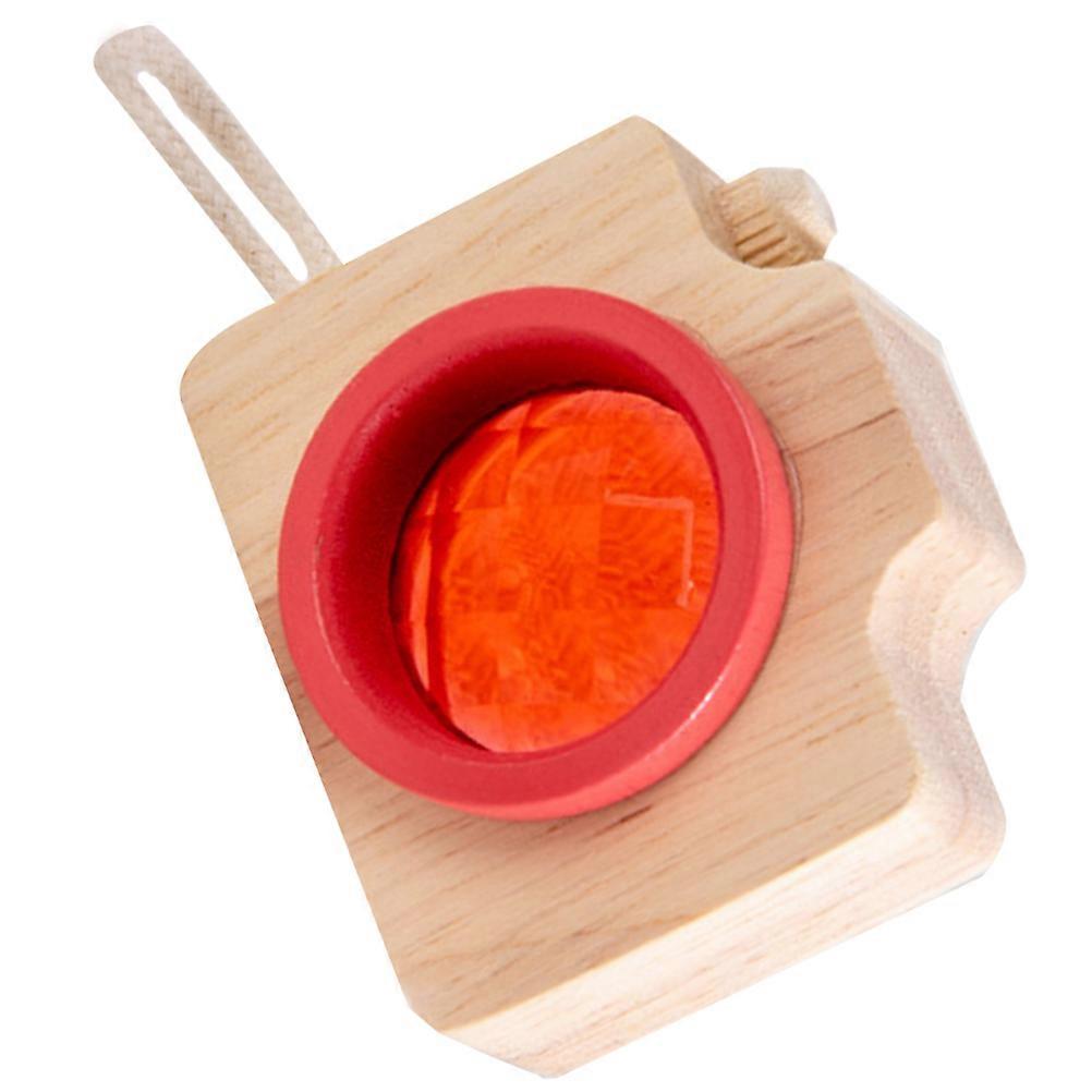 Creative Kaleidoscope Plaything For Children 5.3X4.8CM Red Educational Design Observation Skill Development 1Pcs