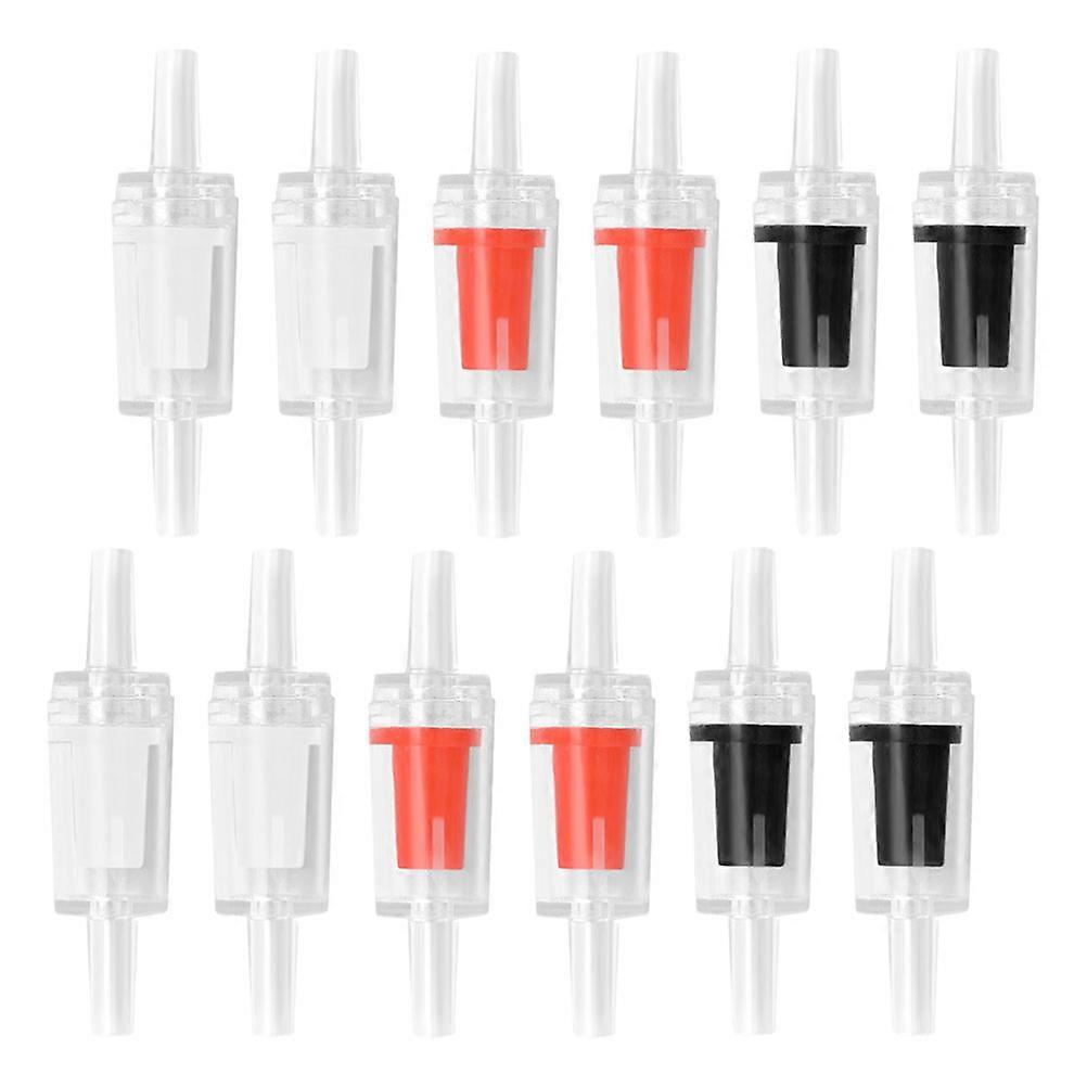 Aquarium Air Pump Check Valves 18Pcs Prevent Water Backflow Assorted Color Rectangular Fish Tank Supplies